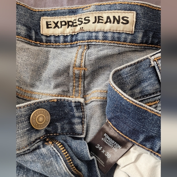Express Kingston Jeans, 34W / 30L - Picture 3 of 4